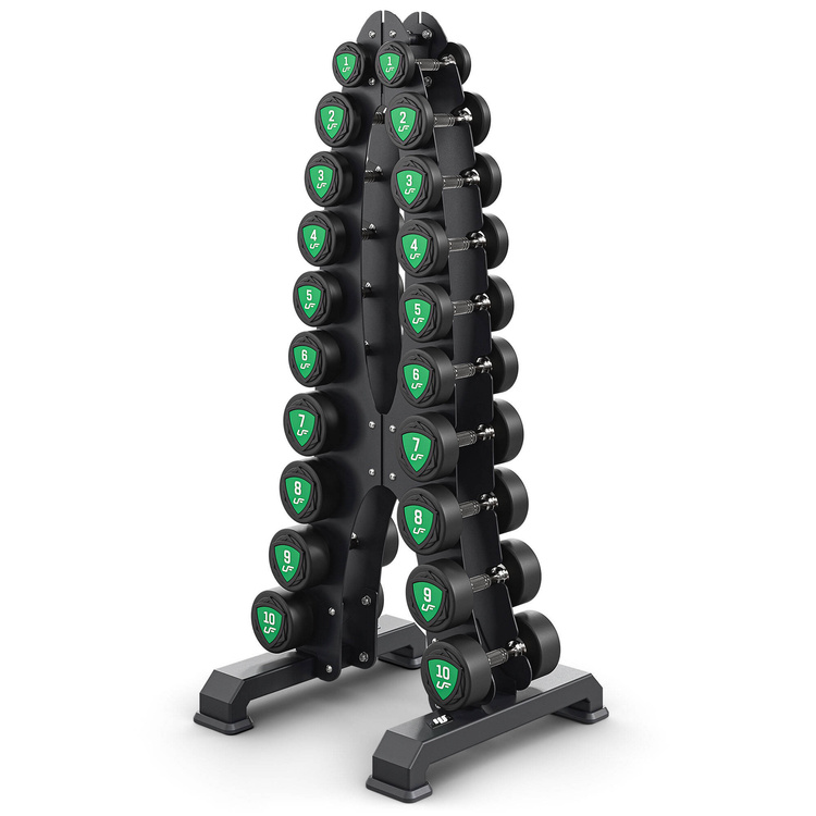 Set de gantere din poliuretan 1-10 kg (creșteri de 1 kg) 110 kg - UpForm