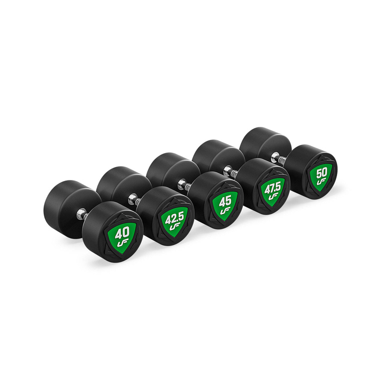 Set de gantere din poliuretan 40-50 kg (creșteri de 2,5 kg) 450 kg - UpForm