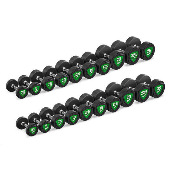 Set de gantere din poliuretan 2,5-25kg (creșteri de 2,5 kg) 275 kg - UpForm