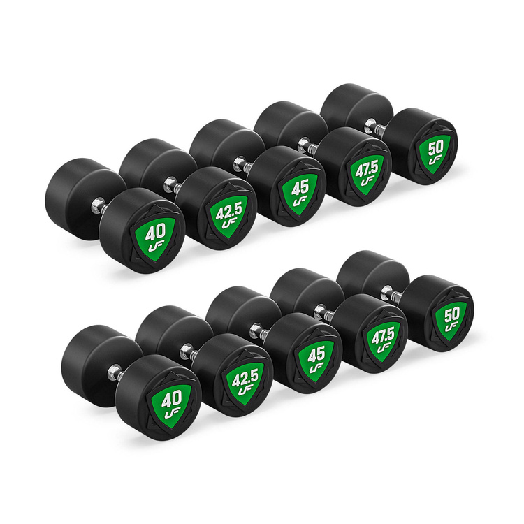 Set de gantere din poliuretan 40-50 kg (creșteri de 2,5 kg) 450 kg - UpForm