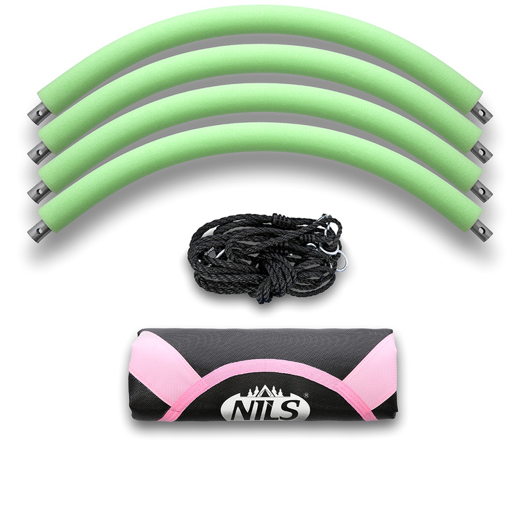 Leagăn suspendat cu cuib de barză Ø100 cm PINK - NILS