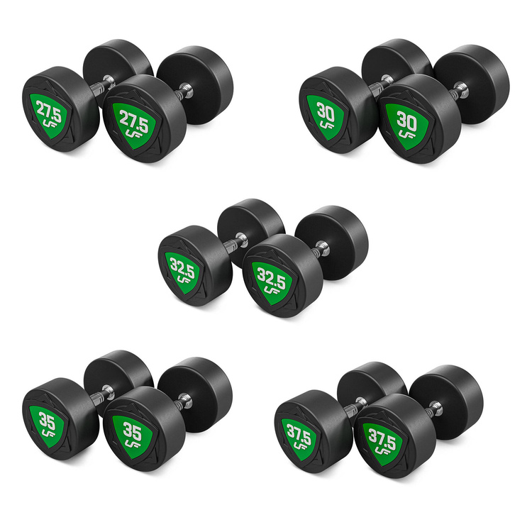 Set de gantere din poliuretan 27,5-37,5kg (creșteri de 2,5 kg) 325 kg - UpForm
