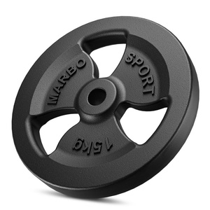 Greutăti din font Tri-Grip 15 kg cu gaură ø31 mm - Marbo Sport