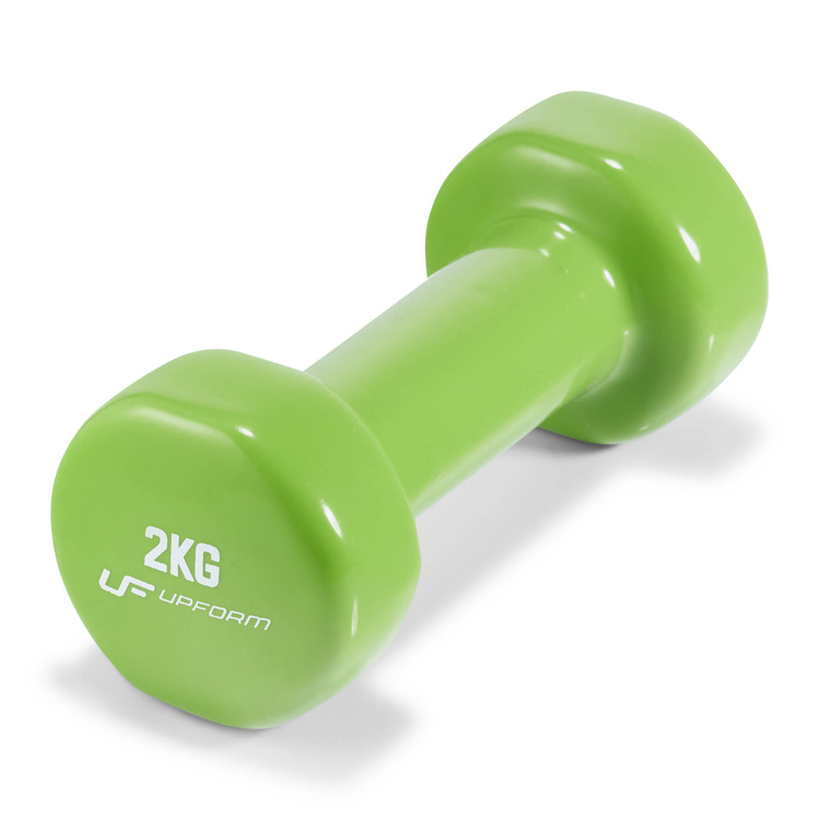 Set de gantere fitness din vinil 12 kg cu suport – UpForm