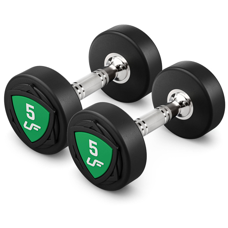 Set de gantere din poliuretan 1-10 kg (creșteri de 1 kg) 110 kg + suport pentru haltere UR-S005 - UpForm