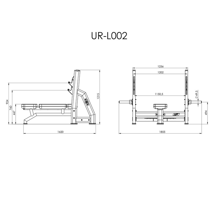 Olympia banc de presă plat UR-L002 - UpForm