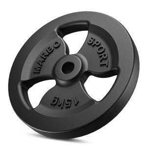 Greutăti din font Tri-Grip 15 kg cu gaură ø31 mm - Marbo Sport